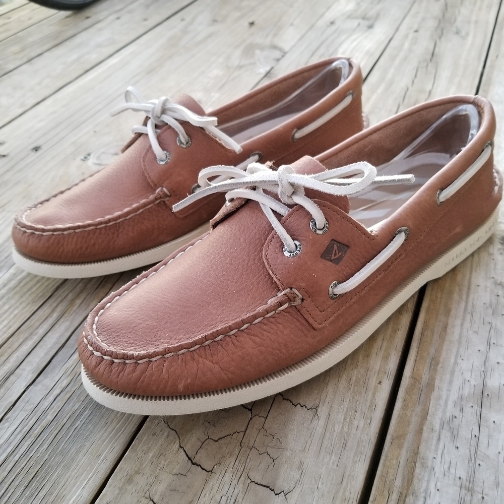 Sperry Top-Sider Authentic Leather Boat Shoes 10 M